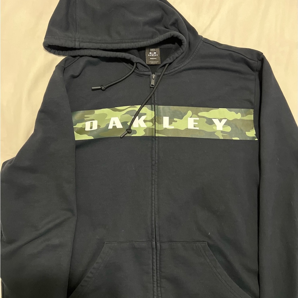 Oakley Black and Green Camo Men's Jacket